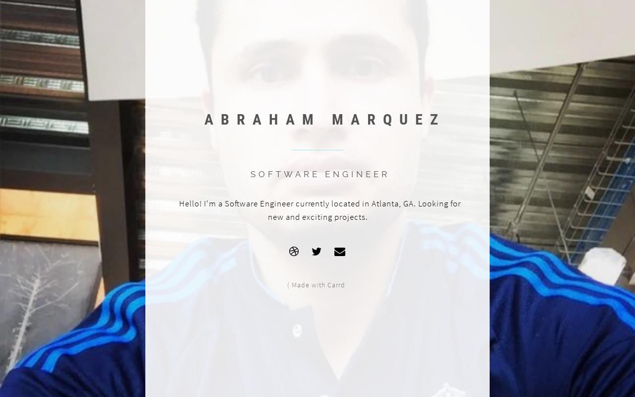 Carrd profile picture for @abraham